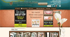 Desktop Screenshot of familydentistryoffrisco.com