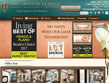 Tablet Screenshot of familydentistryoffrisco.com